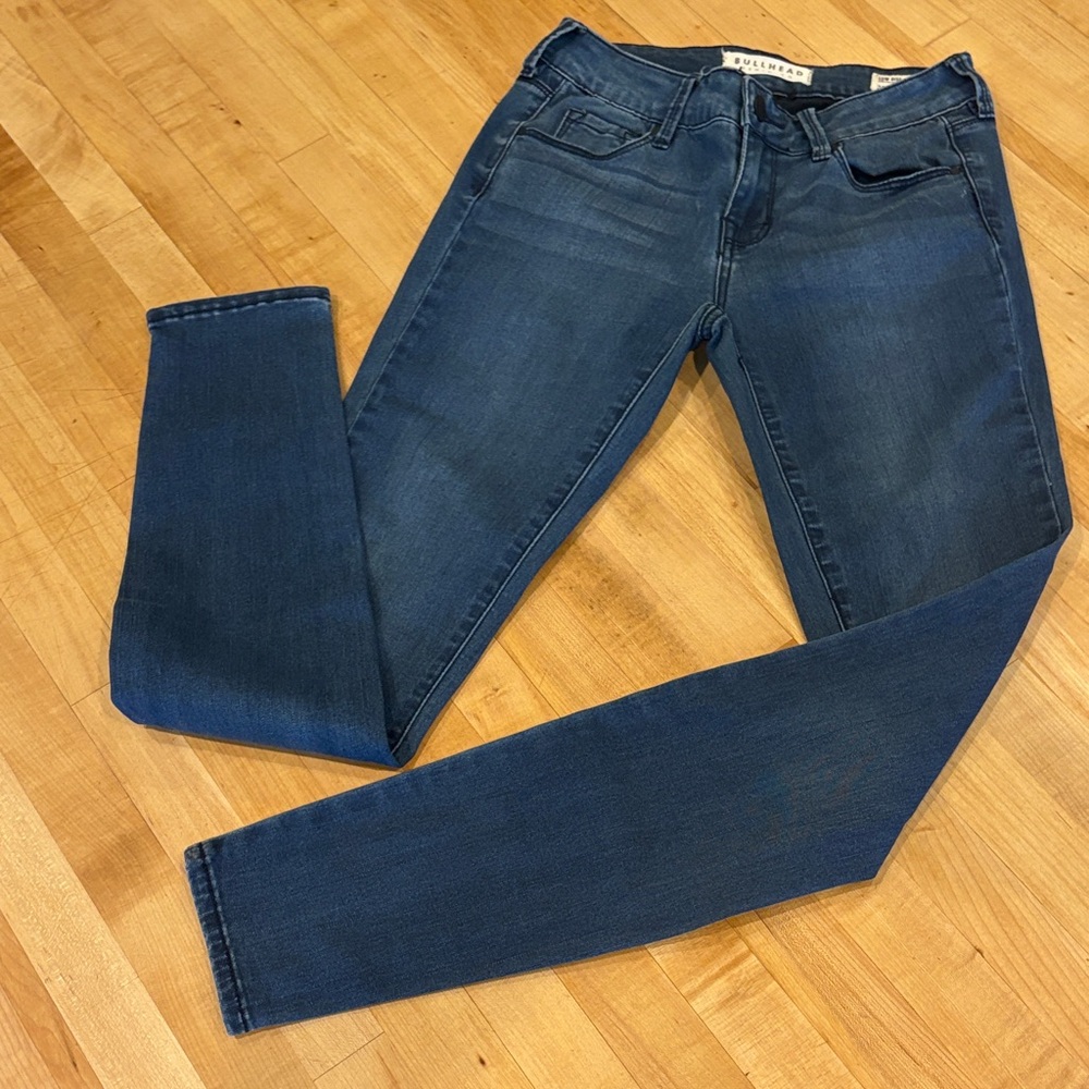 Bullhead Dark Blue Skinny Jeans for Women